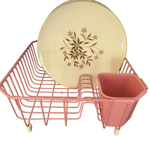 Rubbermaid Kitchen Vintage Rubbermaid Pink Dish Rack Mauvepink